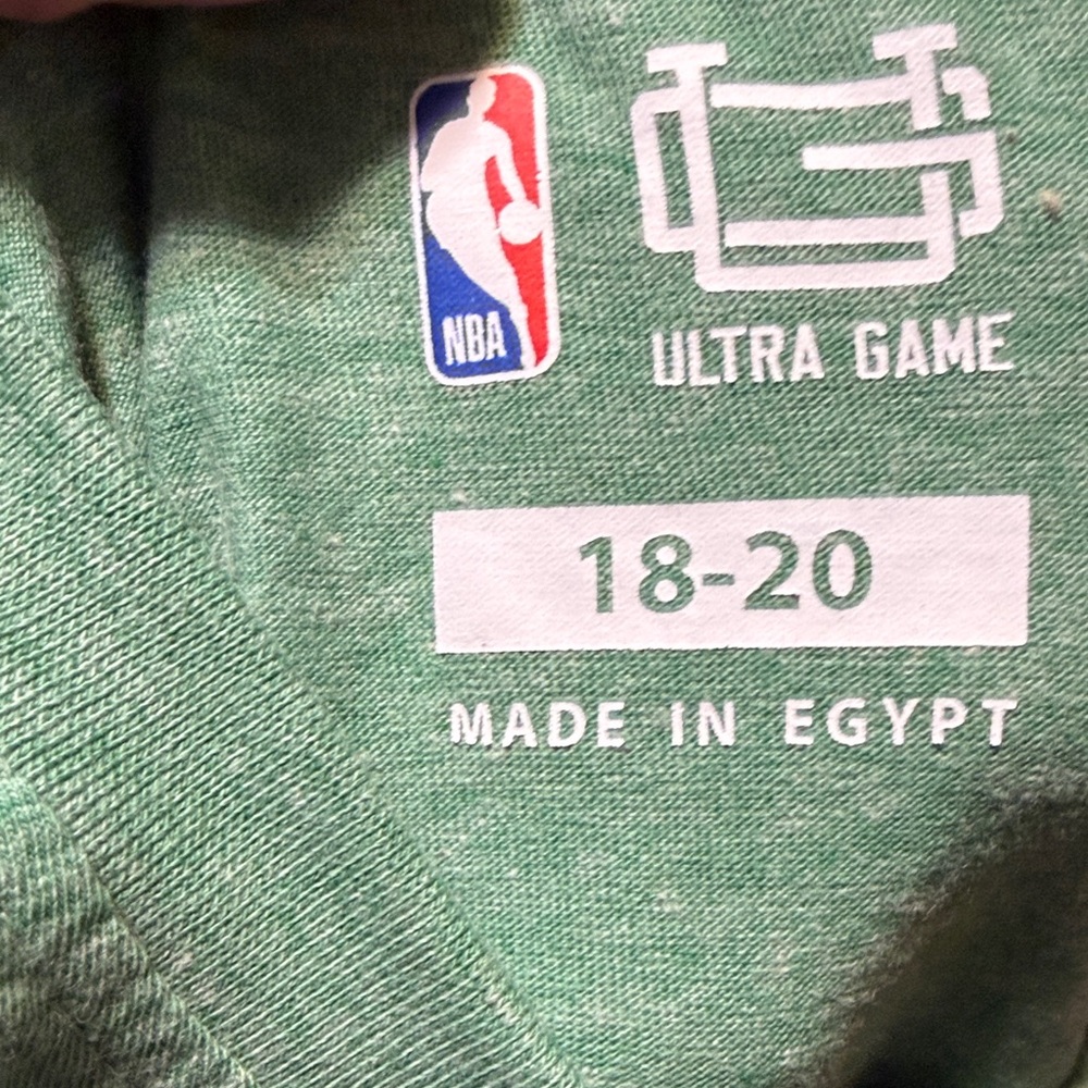 Ultra Game Kids Celtics Green NBA Shirt